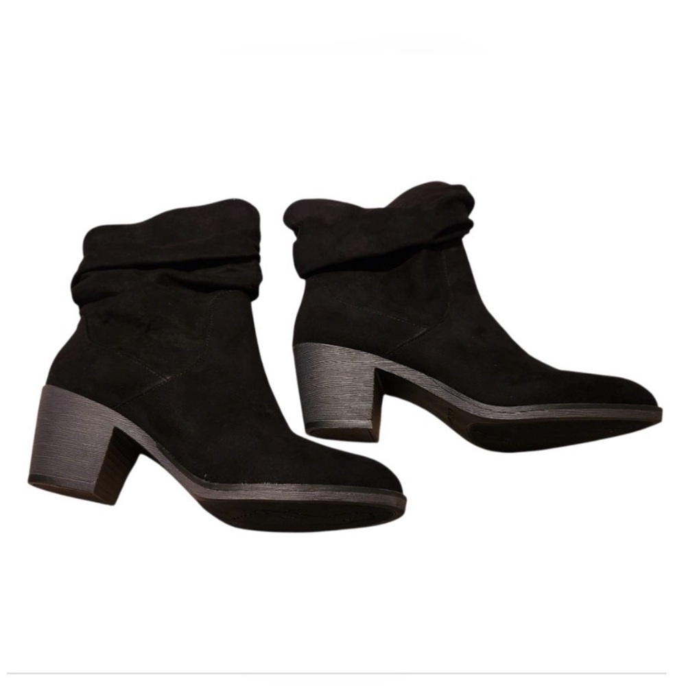 Rocket Dog Elegant Faux Swede Black Ankle Boots